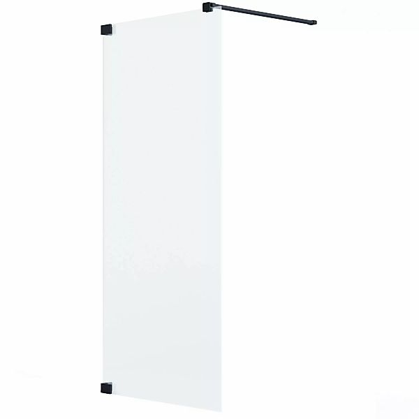 Schöner Wohnen Duschabtrennung Walk-In Schwarzmatt 100 cm x 200 cm DIN L günstig online kaufen