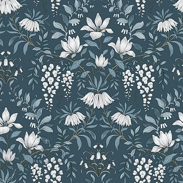 Laura Ashley Vliestapete Parterre Dark Seaspray 10,05 x 0,52 m günstig online kaufen