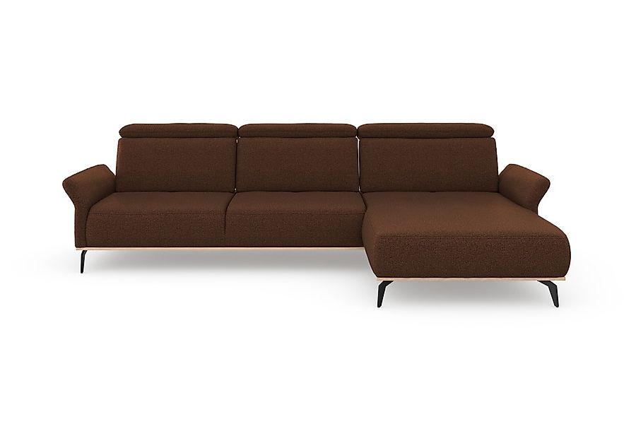 PLACES OF STYLE Ecksofa »Fjord L-Form« massiv, wahlweise mit Armlehnfunktio günstig online kaufen