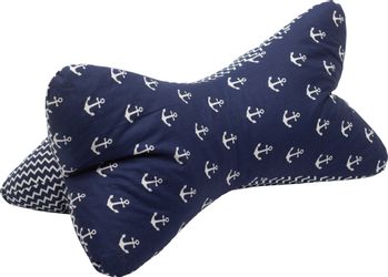 herbalind Nackenkissen "Leseknochen Dunkelblau Anker/Welle" 0 günstig online kaufen
