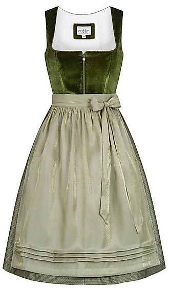Nübler Trachtenkleid Midi Dirndl Kamila in Grün von Nübler günstig online kaufen