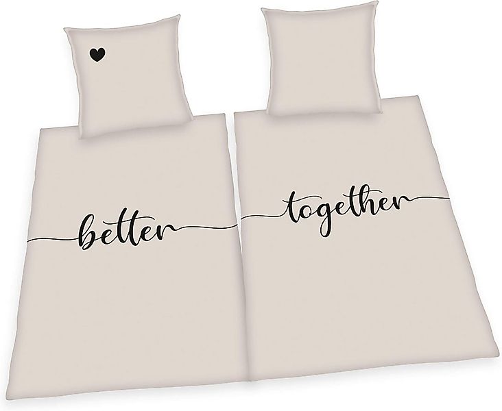 Herding Bettwäsche Better Together - Partner-Bettwäsche-Set, 4-teilig, 135x günstig online kaufen