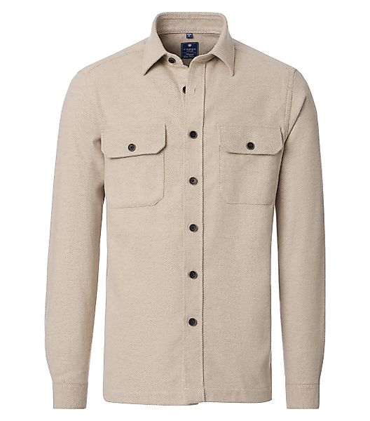 Redmond Langarmhemd uni Overshirt günstig online kaufen