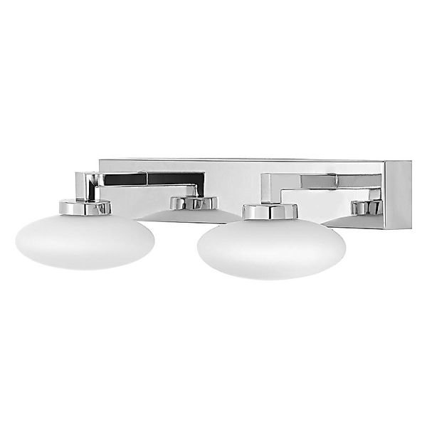 Smart+ LED Wandleuchte Orbis in Silber 2x6W 1000lm IP44 Tunable White günstig online kaufen