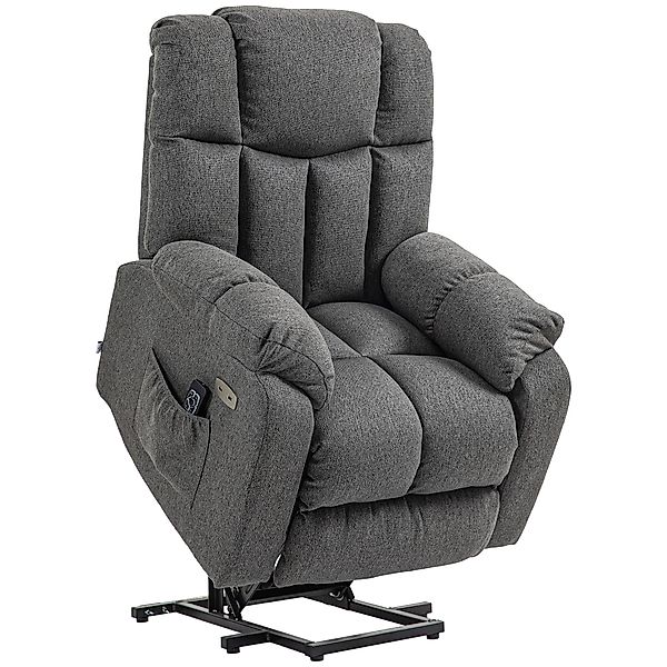 HOMCOM Relaxsessel Aufstehsessel, Stahlrahmen, mit Fernbedienung günstig online kaufen