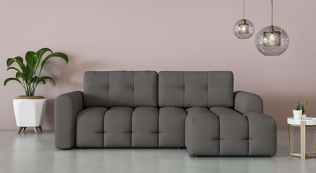 INOSIGN Ecksofa »Manilla, wahlweise mit Bettfunktion, B/T/H 265/170/91 cm«, günstig online kaufen