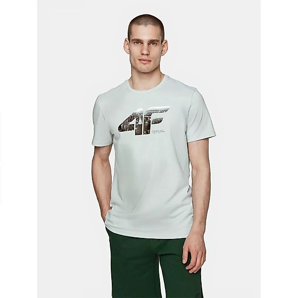 4f Kurzärmeliges T-shirt 2XL Cold Light Grey günstig online kaufen