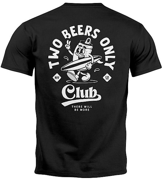 Neverless Print-Shirt Backprint T-Shirt Herren Bier Spruch Motivprint Comic günstig online kaufen