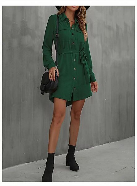 AFAZ New Trading UG Abendkleid A-Linien-Kleid Dame Französisches Hemdkleid günstig online kaufen