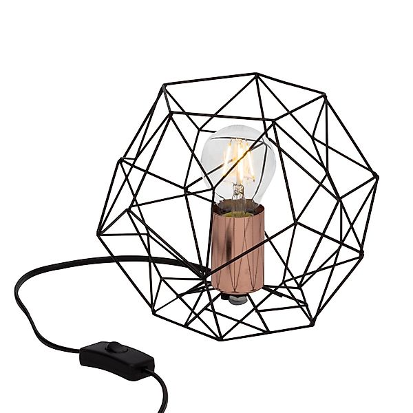 Tischlampe Synergy mit Käfigschirm günstig online kaufen