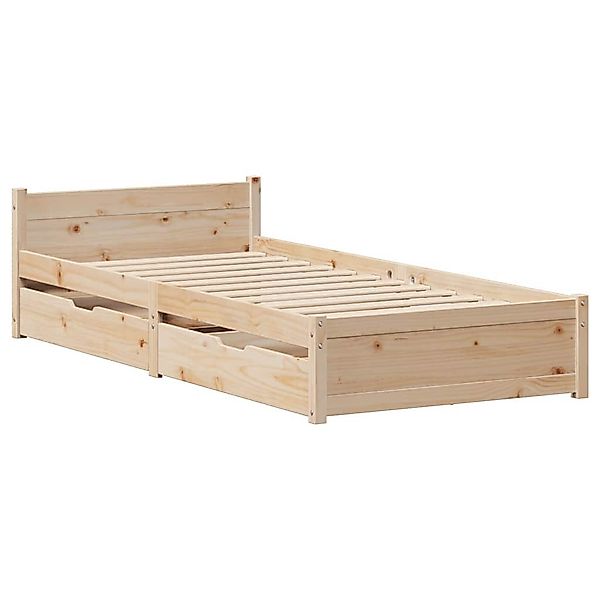 vidaXL Bett Massivholzbett ohne Matratze 90x200 günstig online kaufen