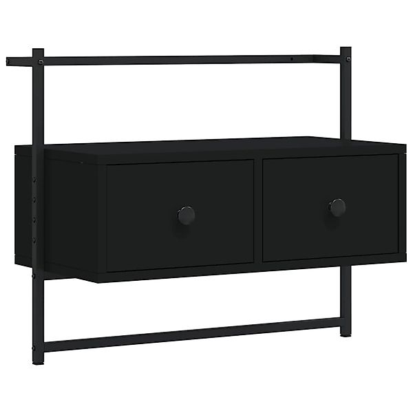 vidaXL TV-Wand TV-Wandschrank Schwarz 60,5x30x51 cm günstig online kaufen