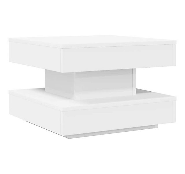 vidaXL Couchtisch Couchtisch 360-Grad Drehbar Weiß 50x50x34,5 cm (1-St) günstig online kaufen