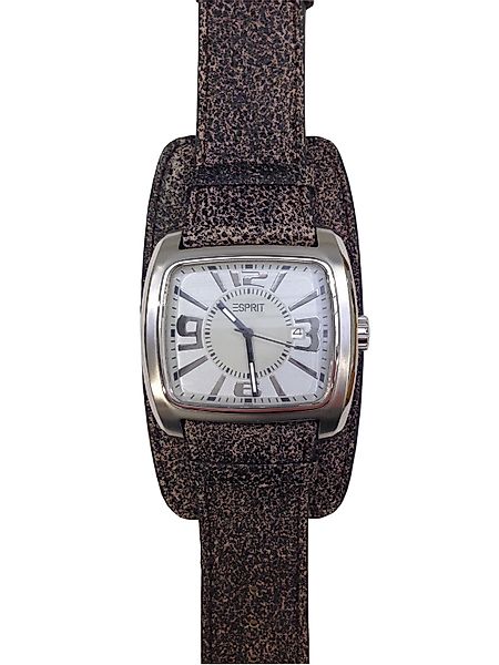 Esprit Quarzuhr Herrenuhr Analog Edelstahl Lederband günstig online kaufen