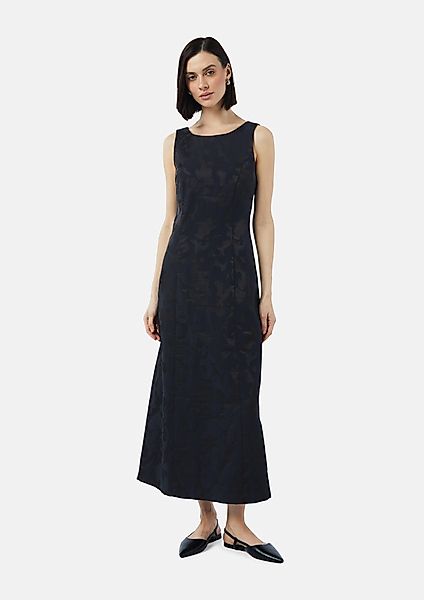 Comma Maxikleid Antailliertes Kleid aus Jacquard günstig online kaufen