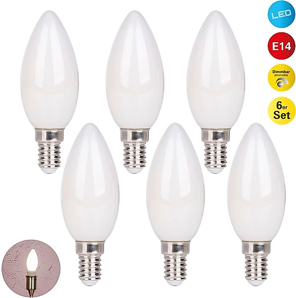 näve LED-Leuchtmittel Daffy, E14, 6 St., günstig online kaufen