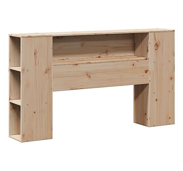 vidaXL Bett Kopfteil mit Stauraum 120 cm Massivholz Kiefer (1-tlg) günstig online kaufen