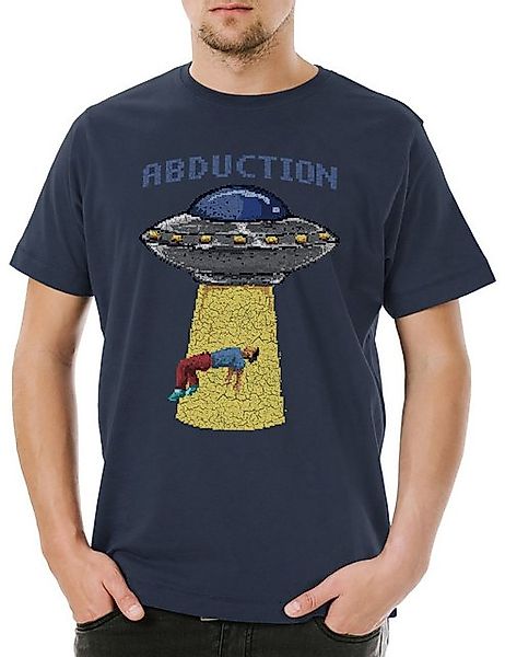 Urban Backwoods Print-Shirt Urban Backwoods Abduction UFO Herren T-Shirt Na günstig online kaufen