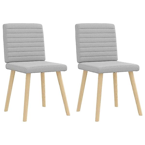 vidaXL Esszimmerstühle 2 Stk Wolkengrau Stoff 4101183 günstig online kaufen