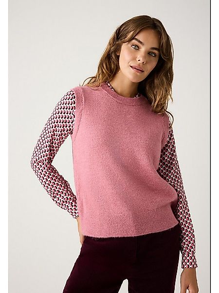 MORE&MORE Pullunder softer Rundhals-Strickpullunder günstig online kaufen