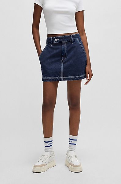 HUGO Blue Minirock Garalia mit Kontrastnähten günstig online kaufen