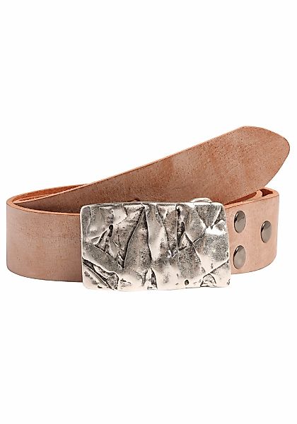 Rettungsring Gürtel Ledergürtel mit austauschbarer Schließe "Felswand Silbe günstig online kaufen