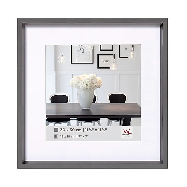 walther design Steel Style Kunststoff Bilderrahmen  40x40 cm Stahl günstig online kaufen