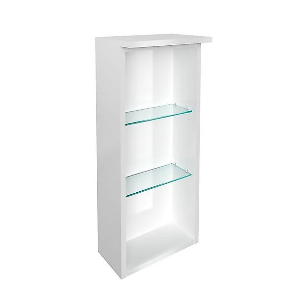 FACKELMANN Hängeschrank Oxford Regal oben 30cm - Weiß Hochglanz günstig online kaufen