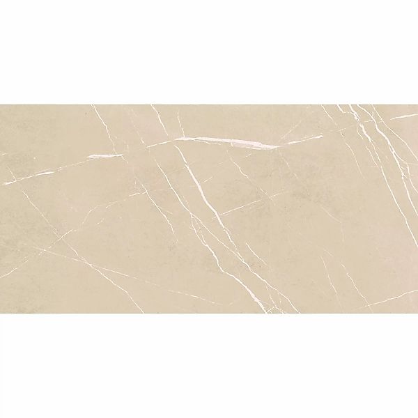 Bodenfliese Feinsteinzeug Beige Glasiert Poliert 60 cm x 120 cm günstig online kaufen