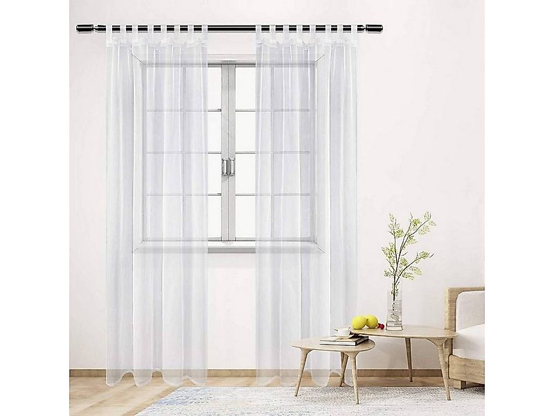 Woltu Gardine (1 St), halbtransparent, mit Schlaufen, Stores Schal Voile Tü günstig online kaufen