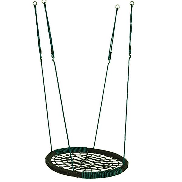 Nestschaukel Oval Schwarz-Türkis günstig online kaufen