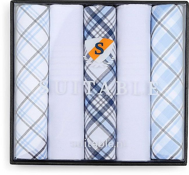 Suitable Taschentücher 5er-Pack Karos Blau - günstig online kaufen
