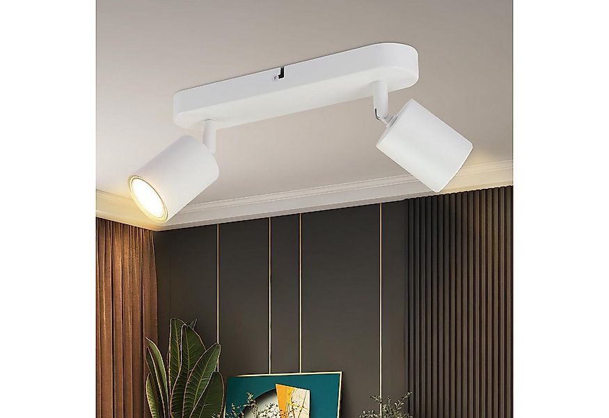 Nettlife Deckenstrahler Weiß Wohnzimmer 1/2/3/4/5/6 Flammig GU10 Deckenspot günstig online kaufen