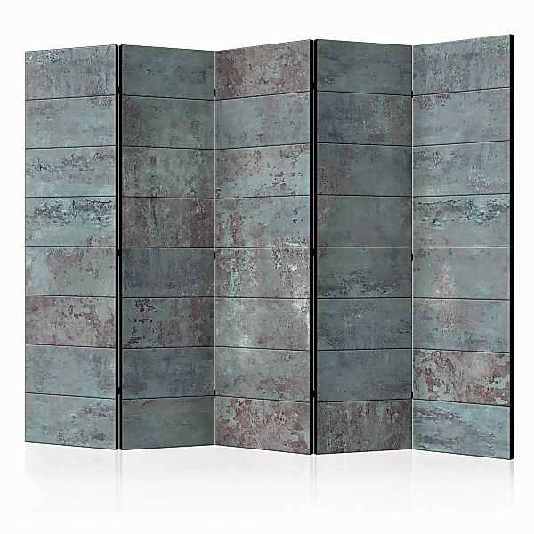 5-teiliges Paravent - Turquoise Concrete Ii [room Dividers] günstig online kaufen