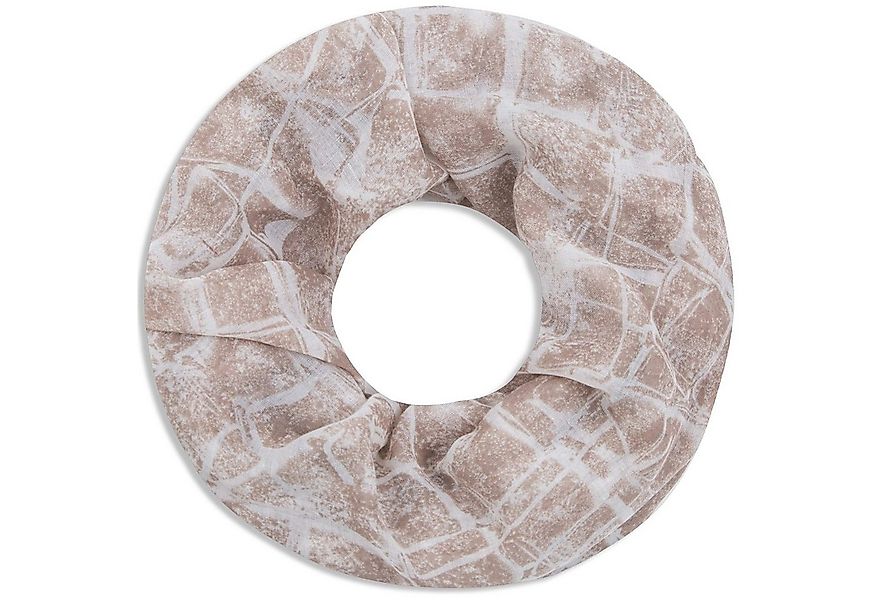 Faera Loop, Damen Schal marmorierter weich und leicht Loop Rundschal günstig online kaufen