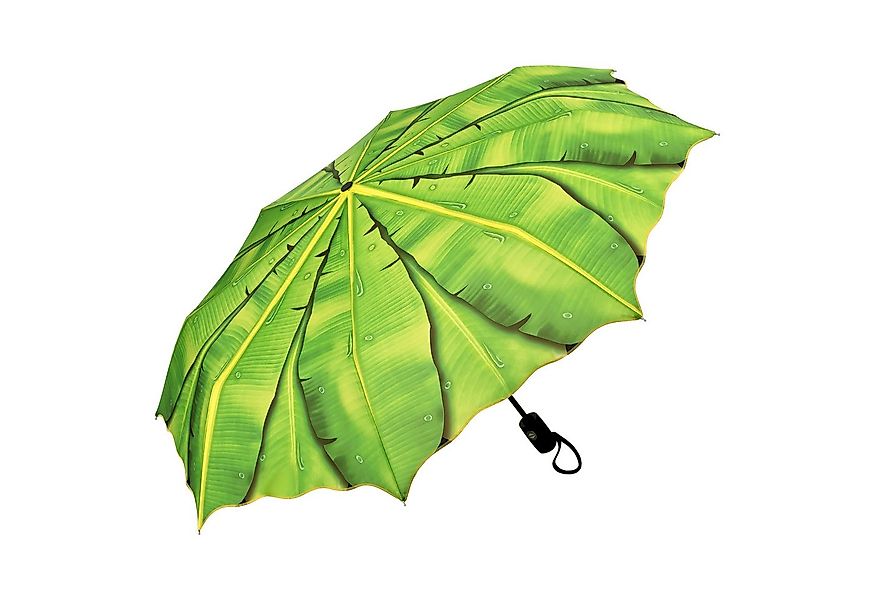 von Lilienfeld Taschenregenschirm Motivschirm Bananenblatt Windfest Auf-Zu- günstig online kaufen