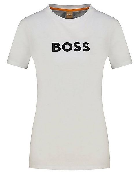 BOSS T-Shirt Elogo mit Kontrast-Logo (1-tlg) günstig online kaufen
