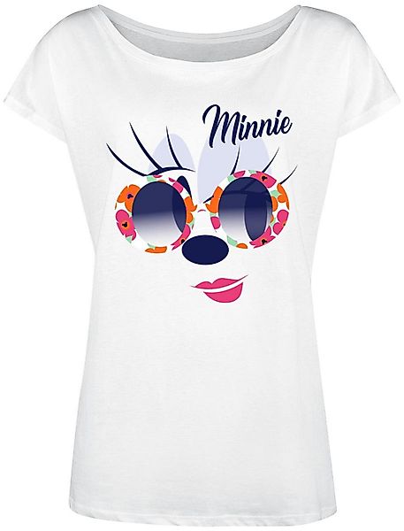 Mickey & Minnie Mouse St. Tropez Damen Loose-Shirt weiss günstig online kaufen