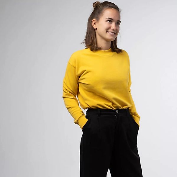 Vrancesca - Sweater Aus Biobaumwolle, Gelb/rose günstig online kaufen
