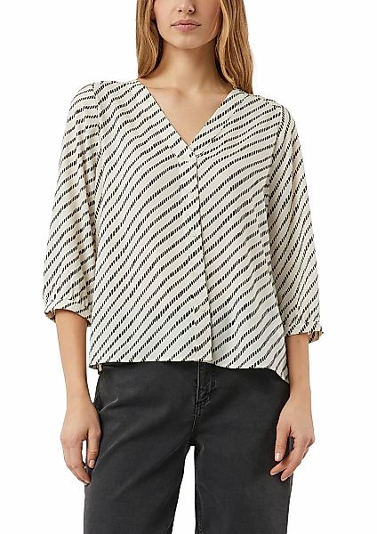 Comma Shirtbluse 3/4-Arm Tunika mit grafischem Muster günstig online kaufen