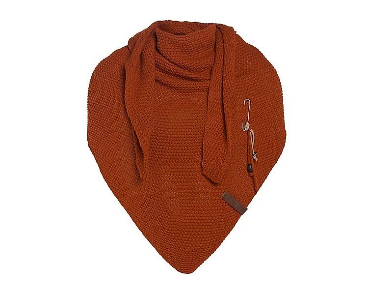 Knit Factory Schal Coco Dreiecksschals 190x85 cm Glatt Rot, (1-St), Schal S günstig online kaufen