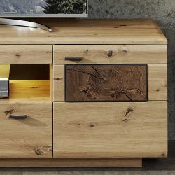 Fernsehboard in Wildeiche Hirnholz Optik 190 cm breit günstig online kaufen