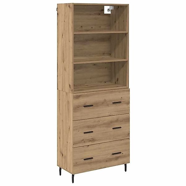 vidaXL Highboard mit Schubladen Artisan-Eiche 69,5 x 34 x 180 cm 3415845 günstig online kaufen