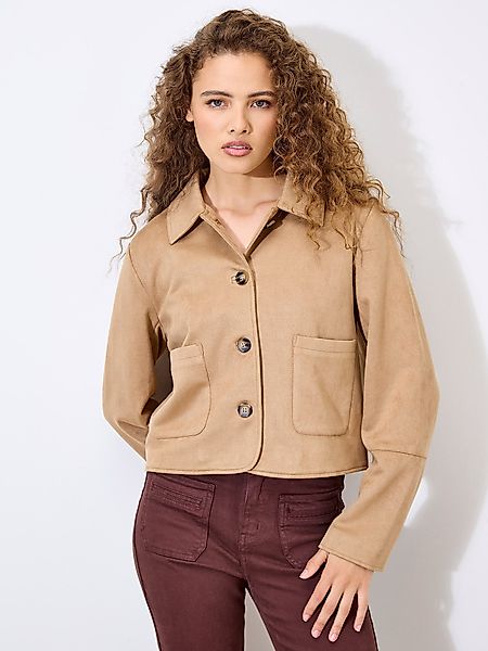 Apricot Kurzjacke Sudette Jacke, mit Hemdkragen günstig online kaufen