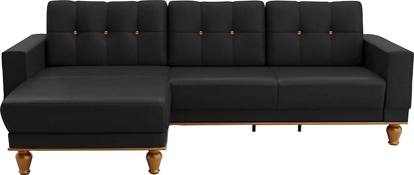 sit&more Ecksofa »Orient 5 L-Form«, mit Strass-Stein, wahlweise mit Bettfun günstig online kaufen