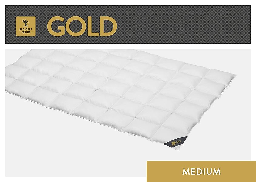 SPESSARTTRAUM Gänsedaunenbettdecke »Gold«, leicht, Füllung 100% Gänsedaunen günstig online kaufen