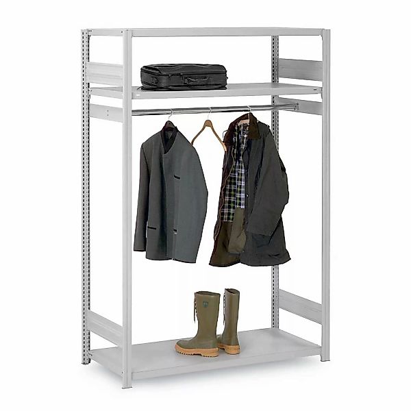 PROREGAL Gaderobenregal Stecksystem T-Profil Grundregal HxBxT 200x130x60 cm günstig online kaufen