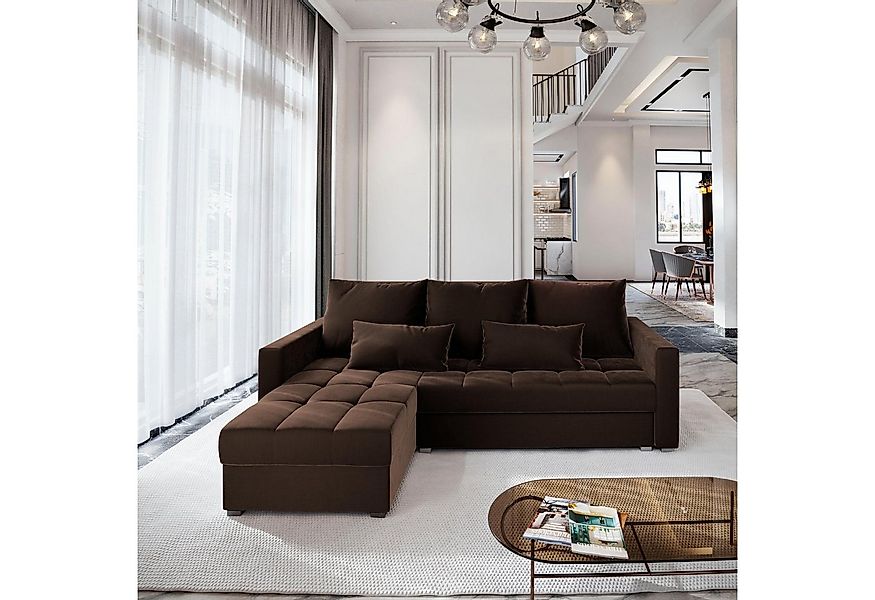 Masseno Ecksofa KOS PIK mit Schlaffunktion L-Form, Sofa mit Bettkasten günstig online kaufen