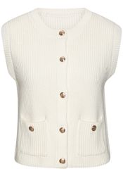 LASCANA Strickweste mit Knopfleiste, ärmelloser Strickpullover, feminin, ch günstig online kaufen