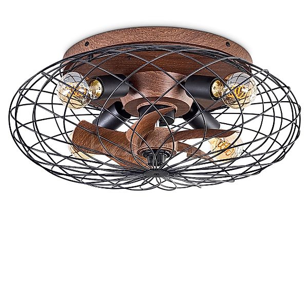 hofstein Deckenleuchte Deckenventilator mit Beleuchtung aus günstig online kaufen